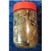 Image 1 : 897. Plastic Jar with 600 Mixed Wheat Cents.