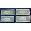 Image 2 : 919. Series 1935A, 35C, 35G & 57B $1. Silver Certificates. VG-F.