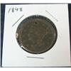 Image 1 : 939. 1848 US Large Cent. F. Holed.