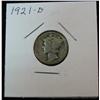 Image 1 : 994. 1921D Mercury Dime. VG.