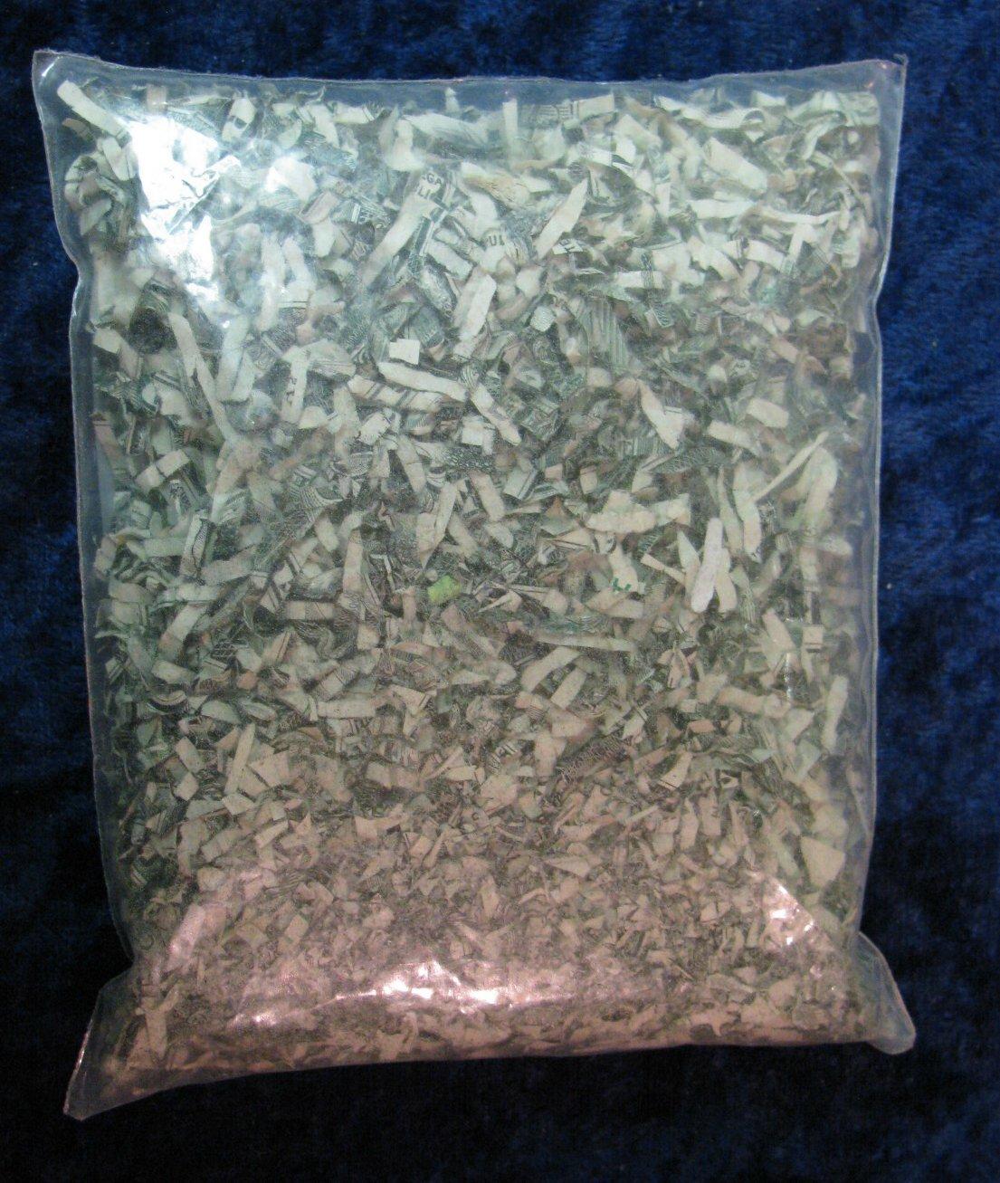 1221. Bag of 150. In Genuine Shredded Currency.