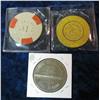 Image 2 : 1229. .50c Flamingo, $1.Silver Star & $1. Cannon Intl. Airport Gaming Tokens.