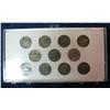 Image 2 : 1296. 1942-1945 Silver War Nickel Set. Circulated.