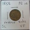Image 1 : 1350. 1858 SL Flying Eagle Cent. VF. Reverse Ticks.
