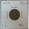 Image 1 : 1351. 1858 LL Flying Eagle Cent. AG.