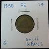 Image 1 : 1380. 1858 SL Flying Eagle Cent. G.