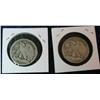 Image 2 : 1509. 1917P G & 1938P F Walking Liberty Halves.