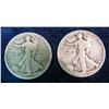 Image 1 : 1515. 1917P G & 1939S G Walking Liberty Halves.