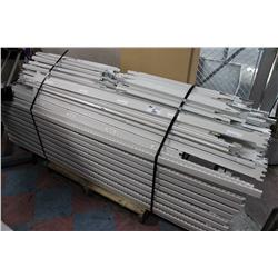 LARGE LOT OF EZ RECT RACKING INCLUDING 20 UPRIGHT