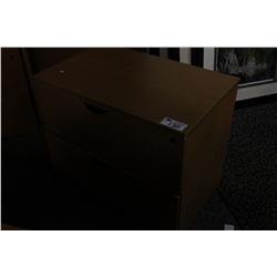 CHERRY 2 DRAWER LATERAL FILE CABINET
