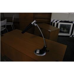 ARTICULATING BLACK & SILVER DESK LAMP