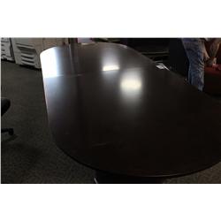 MAHOGANY INLAYED 12FT EXECUTIVE BOARDROOM TABLE