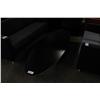 Image 1 : MAPLE FRAME BLACK ELLIPTICAL COFFEE TABLE