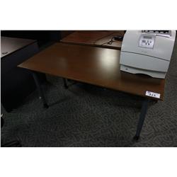 HERMAN MILLER MAHOGANY TABLE DESK
