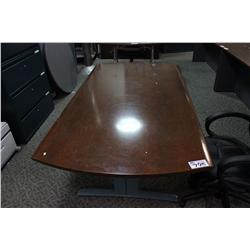 MAHOGANY 7FT BOARDROOM TABLE