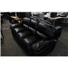 Image 2 : BLACK LEATHER SOFA & LOVESEAT