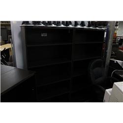 DARK WOOD 6FT BOOK SHELF