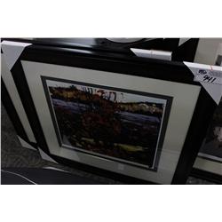 LIMITED EDITION PRINT "LAKE & RED TREES"