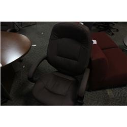 DARK BROWN LEATHER HIGH BACK EXECUTIVE CHAIR