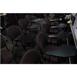 KRUG BURGANDY TABLET ARM CLASSROOM CHAIR