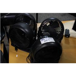 4 HONEYWELL DESKTOP FANS