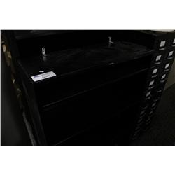 3 BLACK STORAGE UNITS