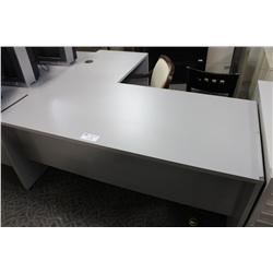 GREY L-SHAPE DESK