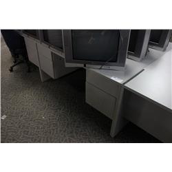 GREY DOUBLE PEDESTAL DESK