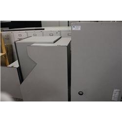 LOT OF GREY OFFICE FURNITURE