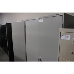 GREY 2 DOOR STORAGE CABINET