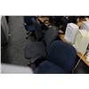 Image 1 : 5 GREY & BLUE ERGONOMIC OFFICE CHAIRS