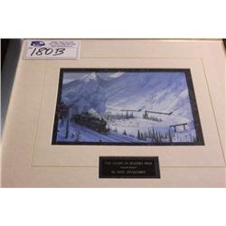 THE LOOPS IN ROGERS PASS FRAMED PRINT BY MAX JACQUAIRD