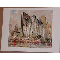 Kamil Kubik, Plaza Hotel, Signed Serigraph