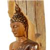 Image 3 : Hand Carved Teak Buddha on Teak Log (CLB-234)