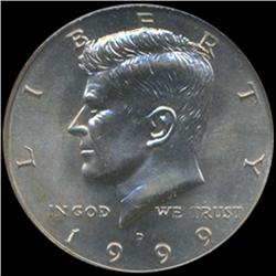 1999D Kennedy Half 50c Coin Graded GEM (COI-6919)