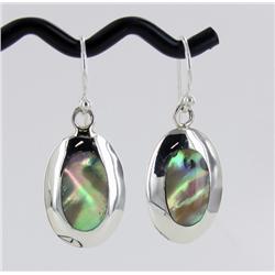 Sterling Mother of Pearl Oval Earrings (JEW-1952)