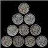1929D Mercury Dimes Hi Grade Lot of 10 (COI-8471)
