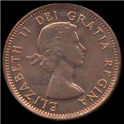 1954 Canada 1c GEM BU MS65 Red w/SF (COI-7918)