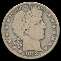 1912D Barber Half Better Grade (COI-8008)