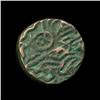 1400? India Unknown Medeival Sad Face Bronze Coin (COI-5782)