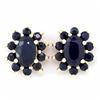 2.20ct Natrl Genuine Bl Sapphire 9k Gold Earrings (JEW-9217X)