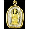 Gold Vermeil Buddha Amulet (JEW-2563)