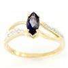 .76ct Natural Iolite Diamond 9k Solid Gold Ring (JEW-9325X)