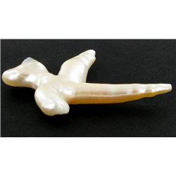 White Saltwater Pearl Cultured Cross Pendant (JEW-2578)