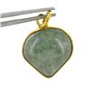 25ct Jade Yellow Gold Vermeil Pendant (JEW-2220)