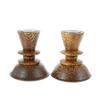 Image 1 : Sugar Palm Pair Candle Base (DEC-140)
