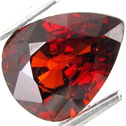 3.32ct Pear Red Orange Spessartite Garnet (GEM-19458)