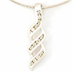 .39k Genuine Natural Diamond 9k Wht Gold Pendant (JEW-9283X)
