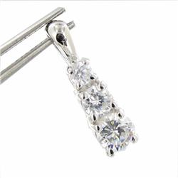 8.5ctw CZ Silver Pendant (JEW-2463)