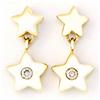 .10ct Genuine Diamond 9k Yel Gold Star Earrings (JEW-9229X)